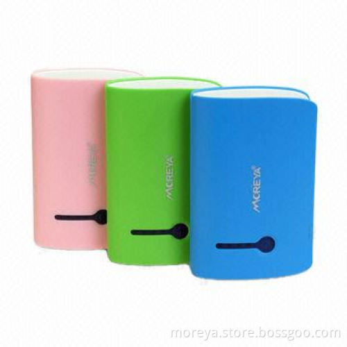 Large capacity of 6,000mA power bank, w/double USB & input (5V/1A) as well as output (5V/1A, 5V/2A)